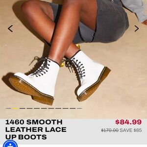 1460 W boot dr. Martens smooth leather white Brand New